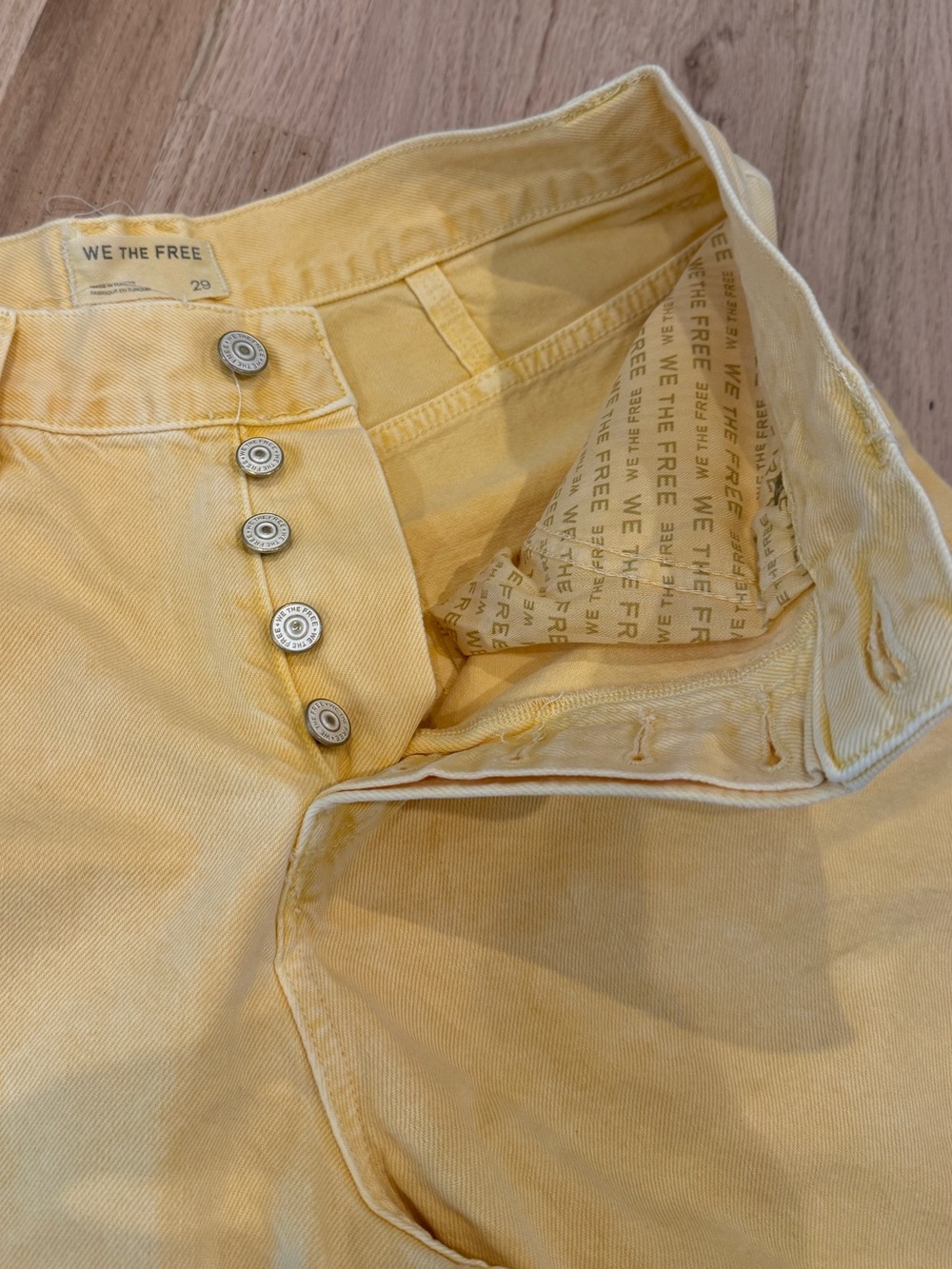We The Free Yellow Montana Jean Shorts - Picture 6 of 14